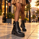 Botines con Cordones