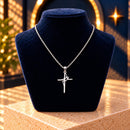 Collar Cruz Fe Plata 925